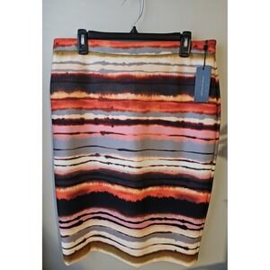 Tommy Hilfiger‎ Women's Pencil Skirt Size 14 – Saharan Safari Multicolor Striped